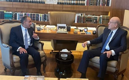 وزير الخارجية والهجرة يلتقي مع رئيس الحكومة اللبنانية لتأكيد دعم مصر الدائم علي عدم المساس بسيادة لبنان وسلامة أراضيها