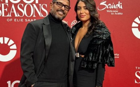 هاني فرحات ودنيا جمعة يخطفان الأنظار في عرض إيلي صعب بموسم الرياض