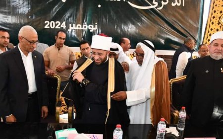 استقبال حافل لوزير الأوقاف في شمال سيناء بالذكرى السابعة لشهداء الروضة
