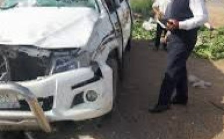 اصابه (5) أشخاص حادث تصادم في الدقهلية