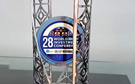 الهيئة العامة للاستثمار تحصل على جائزة التميز في الاستدامة خلال مؤتمر الاستثمار الدولي