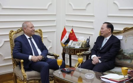 محافظ القاهرة يستقبل وفد مقاطعة خنان الصينية  بديوان عام المحافظة