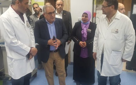 رئيس الهيئة العامة للتأمين الصحي يتفقد مستشفى مبرة ميت غمر.. ويؤكد علي توفير رعاية صحية متكاملة ومتميزة للمواطنين