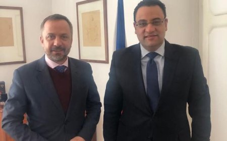 السفير المصري في براج يلتقي مع وزير العلوم والبحث والابتكار التشيكي