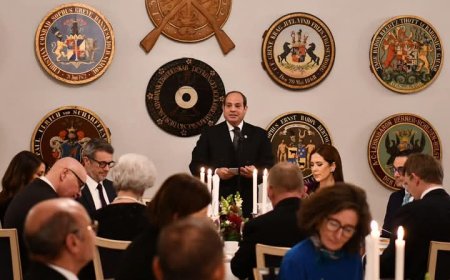 الرئيس يقيم مأدبة عشاء على شرف جلالة الملك "فريدريك" العاشر ملك الدنمارك والملكة "ماري