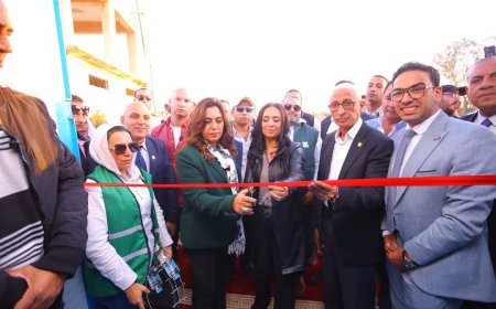وزيرتا التضامن الاجتماعي والتنمية المحلية ومحافظ شمال سيناء يفتتحون محطة لتحلية المياه بـ الشيخ زويد