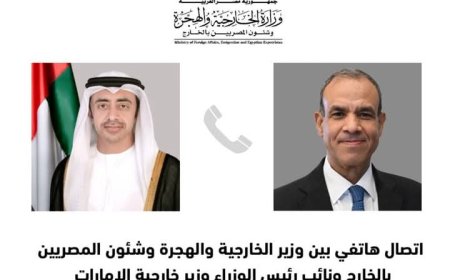 اتصال هاتفي بين وزير الخارجية والهجرة ونظيره الإماراتي لبحث مستجدات الأوضاع على الساحة السورية