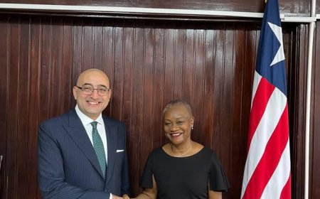 سفير مصر في مونروفيا يلتقي رئيسة المحكمة الدستورية العليا الليبيرية