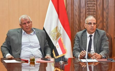 سويلم والزملوط يبحثان إدارة المياة الجوفية بالوادي الجديد
