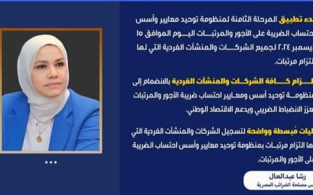 رئيس مصلحة الضرائب المصرية: ابتداءا من اليوم احتساب ضريبة الأجور والرواتب على العاملين