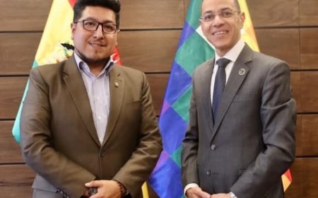 سفير مصر لدى بوليفيا يلتقي مع الرئيس الجديد لمجلس النواب