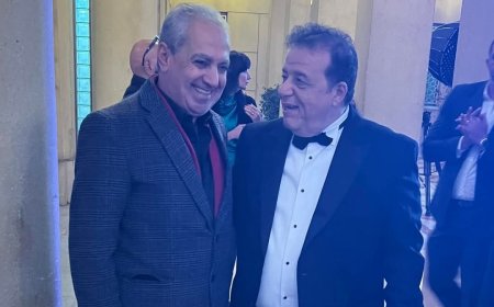 الاعلامي عاطف عبد اللطيف والناقد السينمائي الأمير اباظه.. ولقاء المحترمين