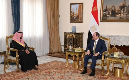 الرئيس عبد الفتاح السيسي يستقبل وزير الثقافة السعودي