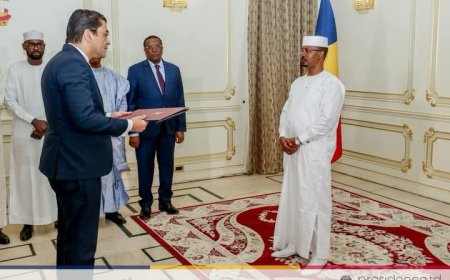 السفير المصري الجديد يقدم أوراق اعتماده لرئيس جمهورية تشاد