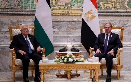 الرئيس عبد الفتاح السيسى يلتقى بالرئيس الفلسطينى محمود عباس