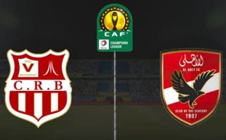 الاهلى يحقق انتصارا" كبيرا" على شباب بلوزداد الجزائرى 1/6