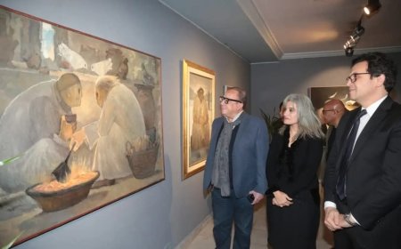 وزير الثقافة يفتتح "المعرض الاستيعادي" للفنان الراحل "مصطفى الفقي" بقاعة أفق