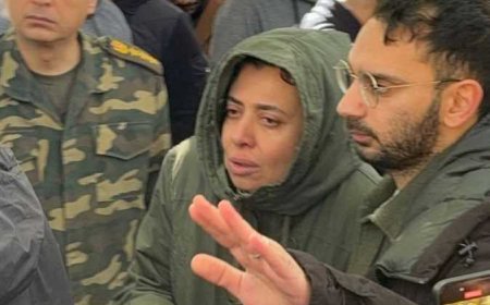 تشييع جثمان زوج نشوى مصطفى من مسجد حسن الشربتلي بالتجمع الخامس