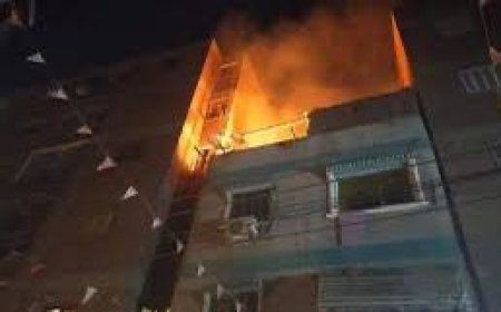 مصرع طفل فى حريق بـ مدينة 15 مايو