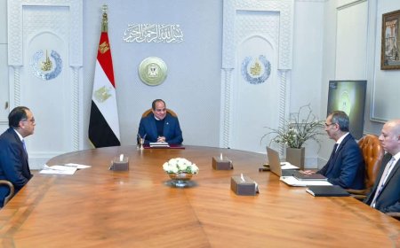 الرئيس عبد الفتاح السيسي يلتقي مع رئيس الوزراء ووزير الاتصالات للإطلاع علي جهود تنفيذ استراتيجية مصر الرقمية
