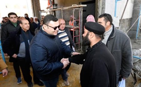 وزير الإسكان يتفقد سير العمل بمنطقة الزيتونة بـ سانت كاترين