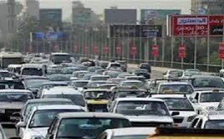 ازدحام مروري صباحي على الطريق الدائري والمحاور الرئيسية في القاهرة والجيزة