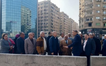محافظ القاهرة في جولة تفقدية بالطريق الدائرى بـ حي المقطم والبساتين لمتابعة أعمال رفع الكفاءة الجارية به