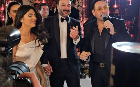 مصطفى قمر يشعل حفل زفاف مي فاروق ومحمد العمروسي