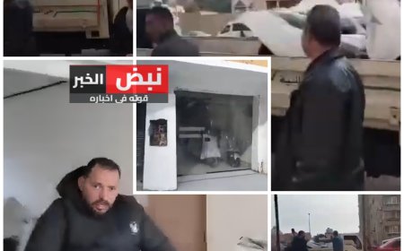 بالفيديو| حي الطالبية يكسر باب معرض للدراجات النارية..وصاحب المعرض يستغيث بالمسؤولين من بطش الحي
