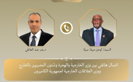 وزير الخارجية والهجرة يجري اتصالاً هاتفيًا مع نظيره الكاميروني