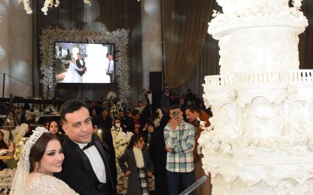 "عائلة آل دوح" تحتفل بزفاف أبنائها في حفل مميز بدار المشاة بالقاهرة..صور