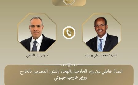 اتصال هاتفي بين وزيري خارجية مصر وجيبوتي لتعزيز التعاون