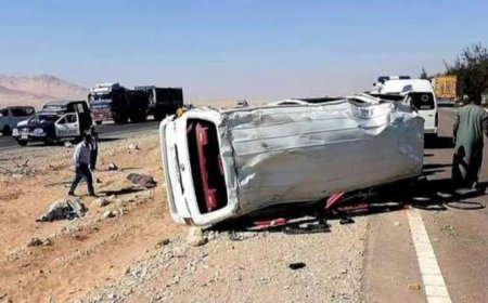 قائمة بأسماء مصابي حادث انقلاب سيارة ربع نقل في قنا