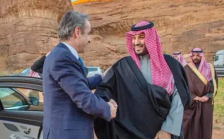 محمد بن سلمان ولي العهد السعودي يلتقي رئيس وزراء اليونان في العلا