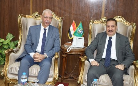 رئيس جامعة المنوفية ومحافظ المنوفية يناقشان سبل التعاون المشترك لتعزيز التنمية في المحافظة