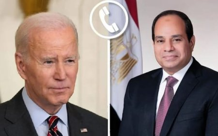 السيسي و بايدن يبحثان جهود التوصل لاتفاق وقف إطلاق النار بغزة