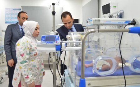 المشرف عام على التأمين الصحى يشيد بمستشفى القصاصين بالاسماعيلية 