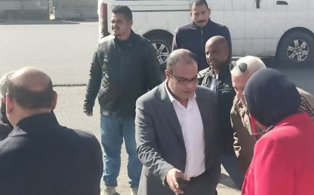 نائب محافظ القاهرة للمنطقة الجنوبية يتفقد اعمال التطوير والزراعة الجارية بالطريق الدائرى