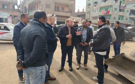 ابراهيم الشهابي نائب محافظ الجيزة للمراكز والمدن اجري جولة ميدانية موسعه بمركز أوسيم