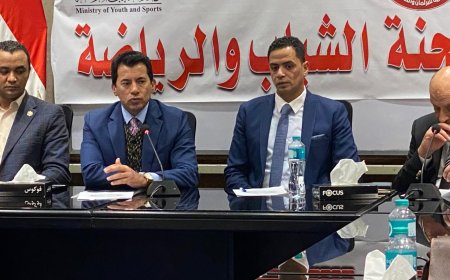 وزير الشباب والرياضة يشهد اجتماع لجنة الشباب والرياضة بـ نموذج محاكاة مجلس الشيوخ