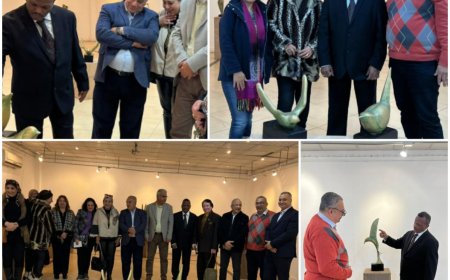 افتتاح معرض "الطيور بين الطبيعة والتجريد" للدكتور محمود نخيلي