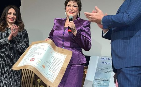 رانيا يحيى تمثل وزارة الثقافة في تكريم عمر خيرت ولبلبة بروما