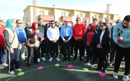 وزير الشباب والرياضة ومحافظ القاهرة يشهدان اليوم الرياضي لنزلاء المؤسسة العقابية بالمرج