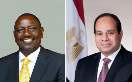 الرئيس السيسي يستقبل رئيس كينيا لبحث التعاون المشترك