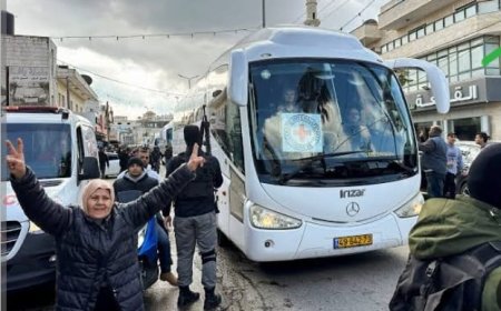 عاجل | الإفراج عن الأسرى الفلسطينيين ووصولهم إلى رام الله