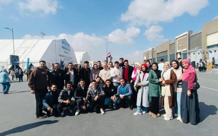 طلاب جامعة الدلتا التكنولوجية يزورون معرض القاهرة الدولي للكتاب لتعزيز الوعي الثقافي