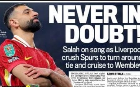 بالصور.. محمد صلاح حديث صحف إنجلترا بعد تألقه في فوز ليفربول على توتنهام