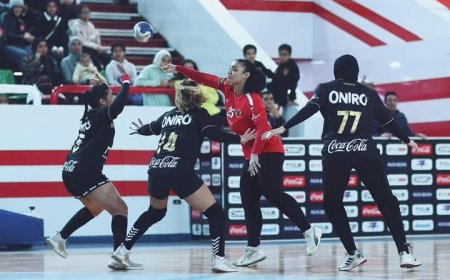 الأهلي يهزم الزمالك 28 - 22 فى دوري سيدات كرة اليد