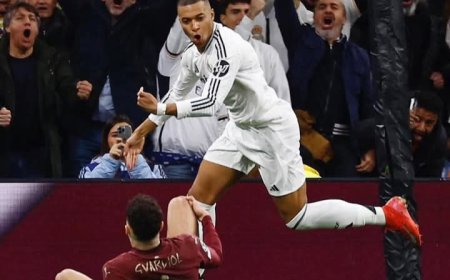 هاتريك مبابي يقود ريال مدريد لإقصاء مانشستر سيتي من دوري أبطال أوروبا
