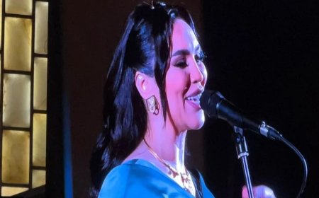 مي فاروق تتألق في حفل أم كلثوم بالمتحف المصري الكبير بحضور محمد العمروسي وأولادها